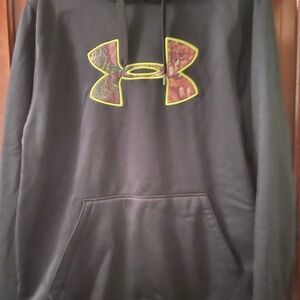 Under Armour Men's Black Sweater with Camouflage Logo